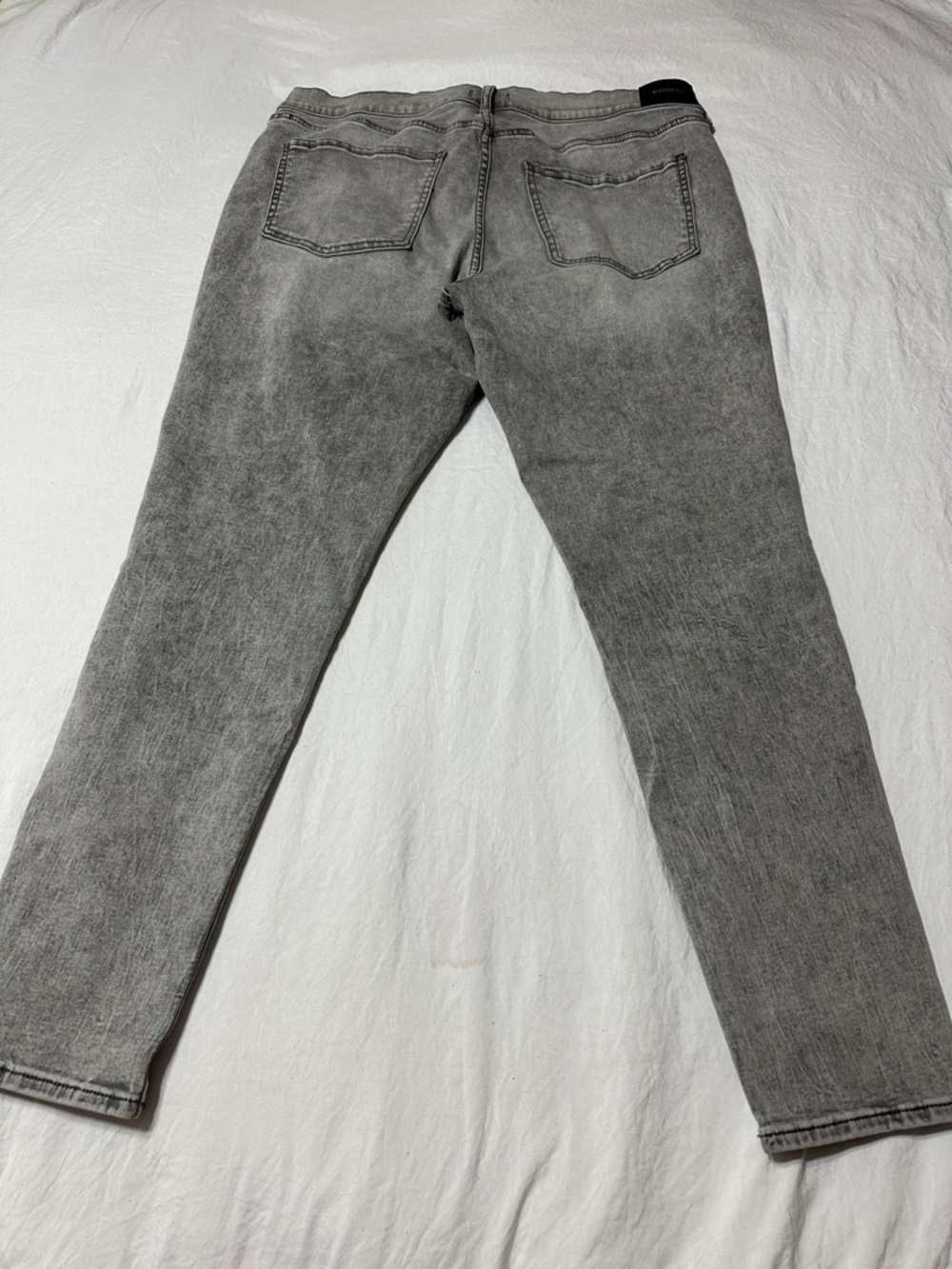 Express Men's Grey Skinny Jeans - Washed Charcoal